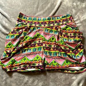 Pink tribal/funky boutique shorts NWT boutique